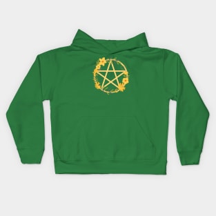 Spring Floral Pentacle Design Cheeky Witch® Kids Hoodie